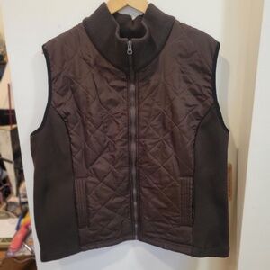 NWT RuffHewn Dark Fudge Quilted Vest Sz XL K
